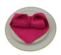 Tovaglioli di Stoffa Raso, Confezione da 60 tovaglioli quadrati 30x30 cm in raso for la decorazione della festa nuziale Ristorante 12 "Asciugamani da tè in stoffa Tovagliolo for caffè/torta(Hot Pink)