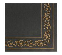 Tovaglioli "Double Point" Ecolabel "Troya" 18 G/M2 40X40 Cm Nero Tissue - 1200 Unità