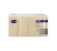 Tovaglioli Duni a 2 strati 24 x 24 crema 300 pezzi.