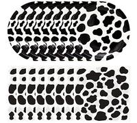 Tovaglioli e Piatti per Festa Fattoria, Forniture per Feste di Vasellame di Animali Forniture per Feste di Compleanno con Stampa di Mucca Piatti Tovaglioli per 20