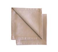 Tovaglioli Gioele in cotone 35x35, Set da 2, Beige