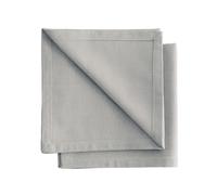 Tovaglioli Gioele in cotone 35x35, Set da 2, Grigio chiaro