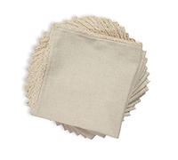 Tovaglioli in lino e cotone, 50,8 x 50,8 cm, orlati a giorno, Tessuto, Flax With Lace, 20x20 Inch