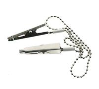 Tovaglioli in metallo con clip per collana, bavaglino per adulti, con clip più vecchi, lunghezza 12", per tenere il tovagliolo saldamente in posizione durante la sala da pranzo (1 pezzo).