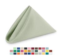 Tovaglioli In Poliestere 20"X20" Per Matrimonio Feste Cena Decorazione 1-100 Pz