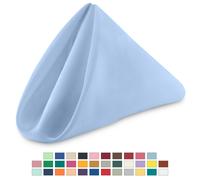 Tovaglioli In Poliestere 20"X20" Per Matrimonio Feste Cena Decorazione 1-100 Pz