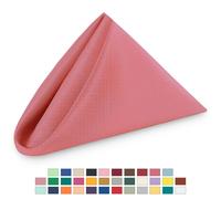 Tovaglioli In Poliestere 20"X20" Per Matrimonio Feste Cena Decorazione 1-100 Pz