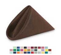Tovaglioli In Poliestere 20"X20" Per Matrimonio Feste Cena Decorazione 1-100 Pz