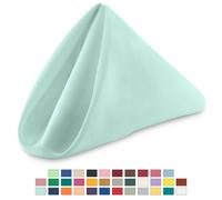 Tovaglioli In Poliestere 20"X20" Per Matrimonio Feste Cena Decorazione 1-100 Pz