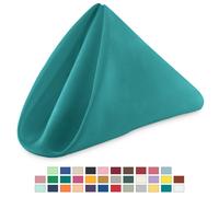 Tovaglioli In Poliestere 20"X20" Per Matrimonio Feste Cena Decorazione 1-100 Pz