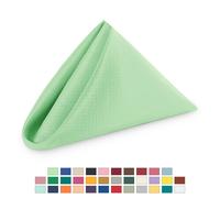 Tovaglioli In Poliestere 20"X20" Per Matrimonio Feste Cena Decorazione 1-100 Pz