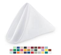 Tovaglioli In Poliestere 20"X20" Per Matrimonio Feste Cena Decorazione 1-100 Pz