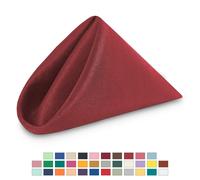 Tovaglioli In Poliestere 20"X20" Per Matrimonio Feste Cena Decorazione 1-100 Pz