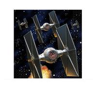 Tovaglioli per bevande classici multicolore di Star Wars (16 pezzi) - Materiale iconico ed ecologico perfetto per ogni incontro galattico
