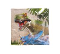 Tovaglioli per festa con motivo dinosauri 33 × 33 cm, 20 pezzi
