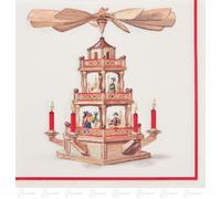 Tovaglioli Piramide (20) B= x H = Ca 33 Cmx33 CM Nuovo Erzgebirge