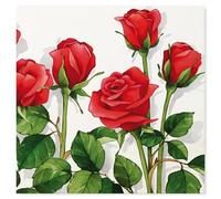 Tovaglioli Rose Rosse 33 x 33 cm 20 Pezzi EX.TRA.