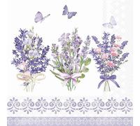 Tovagliolo 33x33 Carta Decorato Lovely Lavender White