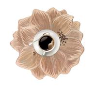 Tovagliolo Floreale - Tovaglietta Protettiva Resistente Al Calore | Sottopiatto Decorativo Per Tavola Da Pranzo - Per Cucina Ospiti Pasti Quotidiani Festive Festa Scrivania Pranzo Bevitori Di