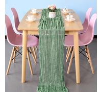 Tovagliolo In Garza 90x300cm 90x400cm Matrimonio Cene Banquet Table Runners
