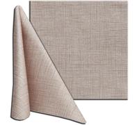 Tovagliolo TNT monouso 40x40 in tessuto non tessuto CACAO | 200 pezzi | tovaglioli, resistenti | assorbente | simile al tessuto | ideale per ristorazione | Biodegradabile
