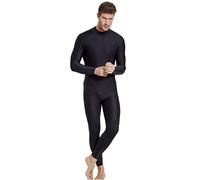 TOVCHEI Muta da 1,5 Mm Muta da Sub in Neoprene Cerniera Posteriore Manica Lunga Costume da Bagno Intero Caldo A Prova di Freddo Surf Anti Meduse,Man,XL