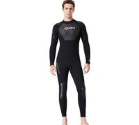 TOVCHEI Muta da 3 Mm Muta da Sub Monopezzo Cerniera Posteriore Maniche Lunghe Caldo A Prova di Freddo Tuta da Medusa per Surf, Motoscafo Scuba,Man,M