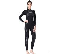 TOVCHEI Muta da 3 Mm Muta da Sub Monopezzo Cerniera Posteriore Maniche Lunghe Caldo A Prova di Freddo Tuta da Medusa per Surf, Motoscafo Scuba,Woman,S