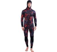 TOVCHEI Muta in Neoprene Muta da Sub Divisa con Cappuccio da 5 Mm in Velluto Caldo A Prova di Freddo Costume da Bagno da Surf A Maniche Lunghe Anti Meduse,A,3XL