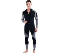 TOVCHEI Muta Intera da Uomo 3MM Neoprene Caldo A Prova di Freddo Anti Medusa Nuoto Muta Subacquea per Il Surf Snorkeling Subacquea,Grigio,XL