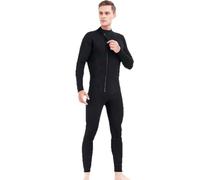 TOVCHEI Muta Intera da Uomo 3MM Neoprene Caldo A Prova di Freddo Anti Medusa Nuoto Muta Subacquea per Il Surf Snorkeling Subacquea,Nero,XXL