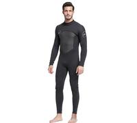 TOVCHEI Muta Monopezzo 5MM Caldo A Prova di Freddo Muta da Sub da Uomo in Neoprene Tuta da Medusa Anti-UV per Surf, Snorkeling, Nuoto,Nero,3XL