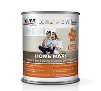 Tover Home Maxi Vernice Parquet All’Acqua, Finitura Protettiva Resistente a Graffi e Macchie, Effetto Naturale, Basso Odore, per Interni, Opaca, 1 Litro