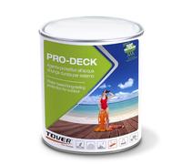 TOVER Pro-Deck Olio Impregnante all’Acqua per Legno Esterno - Protettivo per Decking, Bordi Piscina e Terrazzi - Barriera contro Macchie, Raggi UV e Intemperie - 1 Litro