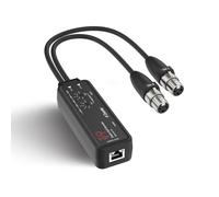 ToVi Dante XLR Audio Encoder - Convertitore da XLR a 2 canali Dante, 96 kHz | Regolazione della sensibilità a 5 livelli, trasmissione audio Dante, integrazione audio di rete, alimentazione PoE e USB-C