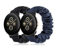 Tovimall Cinturini compatibili con Google Pixel Watch 2/Pixel, cinturino in tessuto elastico, cinturino di ricambio per orologio da donna (confezione da 2)