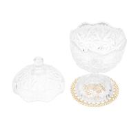 TOVINANNA 1 Pc Barattolo Per Dolci in Barattolo Espositore Per Buffet Di Caramelle Barattoli Di Caramelle Con Coperchio Barattolo Porta Tamponi Porta Caramelle Bicchiere Cibo Decorare