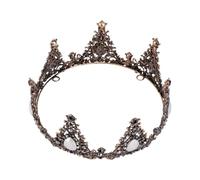 TOVINANNA 1 Pc barocca nera accessorio per testa femminile corone barocche per le donne per travestimenti regalini fine compleanno coroncina sposa Cerchio per a