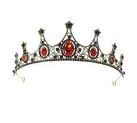 TOVINANNA 1 Pc corona nera corona rossa accessori per capelli da sposa per le donne corona principessa corona principessa decorazione retrò decorazione di nozze corona delle donne