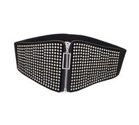 TOVINANNA 1 Pezzo Larga cintura Vita cintura da uomo corsetto elastico cintura per le donne cintura pratica Marrone accessorio di abbigliamento Cintura dimagrante lega Black
