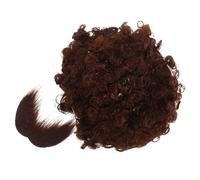 TOVINANNA 1 Set Afro per Halloween Costume Accessori Cosplay Leggeri e Realistici Facile Applicare e Rimuovere Riutilizzabile per Balli