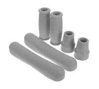 TOVINANNA 1 Set Cuscinetti Antiscivolo e Impugnature per Crutches con Tappi per Piedi Accessori Leggeri e Portatili