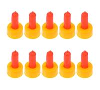 TOVINANNA 10 Pezzi Capezzoli per Allattamento Agnelli e Vitelli in Silicone e Plastica Rossa, Facili da Pulire e Anti-morso, per Nutrire Bestiame Giovane