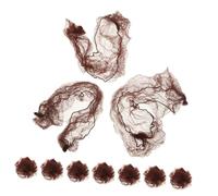 TOVINANNA 10 Pezzi Chignon per Elasticizzata per Donne Copertura per Chignon per Danza e Professionisti Elasticità per Spessi