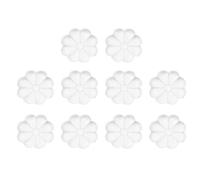 TOVINANNA 10 Pezzi Pad Protettivi in Pu Autoadesivi a Forma di Fiore 8 Petali, Ammortizzatori Antiurto e Antirumore per Pareti, per Uso Domestico e Scrivania