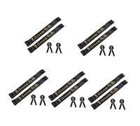 TOVINANNA 10 Set Spalla spalla e seni genere paillettes suite ricamare addio al nubilato Fornitura del partito fascia di fidanzamento forniture di etichetta fascia dello sposo Stoffa Nero