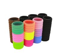 TOVINANNA 100pezzi Elastici Per Capelli Elastici Per Coda Di Cavallo Ad Alta Elasticità Colorati Per Ragazzo Ragazza e Adulti Per Capelli Senza Lacci Metallici