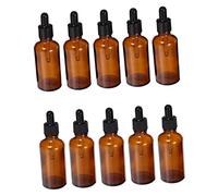 TOVINANNA 10pezzi Bottiglie Olio Vuote in Vetro Contagocce Professionale Contenitori Ricaricabili Per Essenziali e Cuticole Per Viaggi e Uso All Aperto