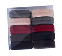 TOVINANNA 10pezzi Elastici Per Senza Segni Da Fasce Elastiche Gomma Per Coda Di Cavallo Accessori Resistenti e Morbidi e Stili Misti