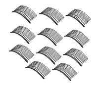 TOVINANNA 10pezzi Pettini Per Capelli in Ferro Accessori Vintage Per Donne Stile Semplice e Retrò Pettine Per Capelli Nero